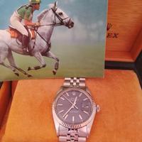 Rolex datejust blu 1601 Wide boy originale