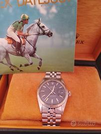 Rolex datejust blu 1601 Wide boy originale