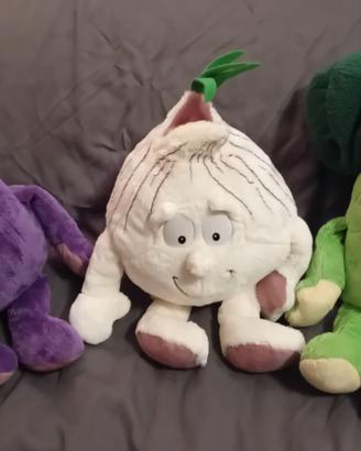 3 pelusche morbidi a forma di verdure