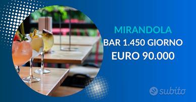 Bar Mirandola 1.450 al giorno anche rate