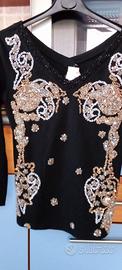 maglietta con strass 