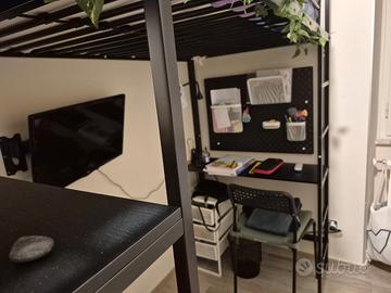 Letto singolo a soppalco