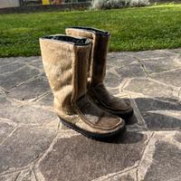 Originali stivali uomo neve  pelo di foca fg 42
