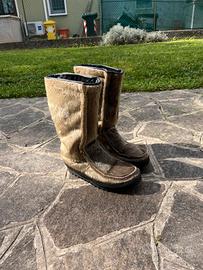 Originali stivali uomo neve  pelo di foca fg 42