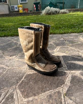 Originali stivali uomo neve  pelo di foca fg 42
