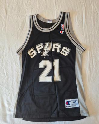 Canotta originale NBA S. Antonio Spurs T Duncan 21
