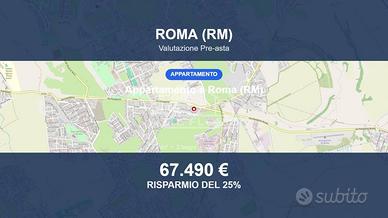 Immobile in asta di 79 m² con box auto a Roma