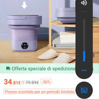mini lavatrice portatile