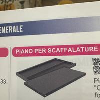 Pianali in metallo e angolari stretti e larghi