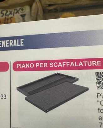 Pianali in metallo e angolari stretti e larghi