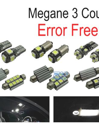 KIT 12 LAMPADE LED INTERNE PER RENAULT MEGANE III 