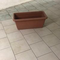 vaso rettangolare sottovasi