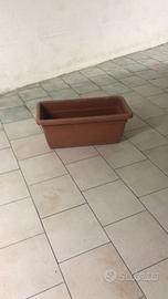 vaso rettangolare sottovasi