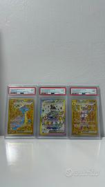Trio gradate pokemon PSA PROMO