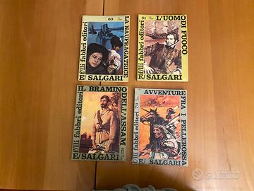 4 volumi Fabbri Editore anno 1968 Emilio Salgari