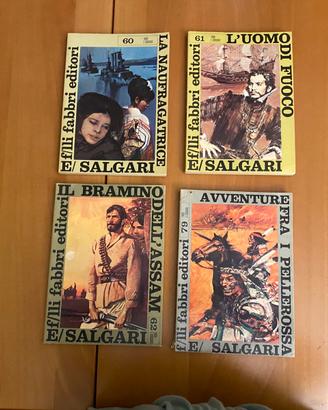 4 volumi Fabbri Editore anno 1968 Emilio Salgari