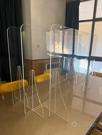 3 Barriere plexiglas spessore cristallo