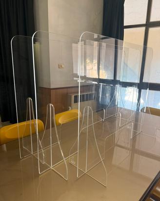 3 Barriere plexiglas spessore cristallo