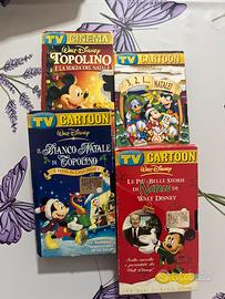 4 VHS Disney Natale Topolino vintage