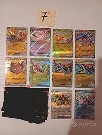 lotto carte pokémon 10 carte ex