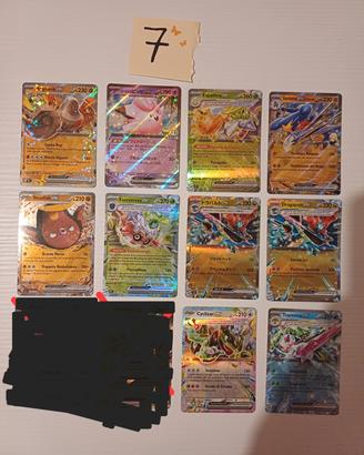 lotto carte pokémon 10 carte ex