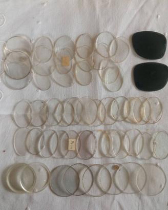 LOTTO VECCHIE LENTI PER RIPARAZIONE PINCE-NEZ