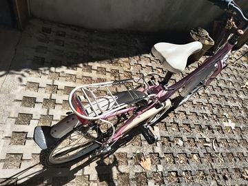 Bicicletta ragazza con cambio