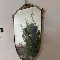 Specchio in ottone anni 60 vintage