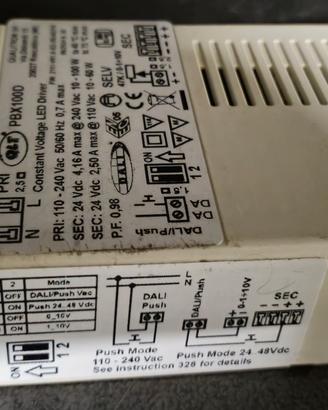 QLT alimentatore PBX-D 24V dimmerabile 0-10V