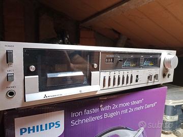 vintage stereo cassette deck Mitsubishi DT-640