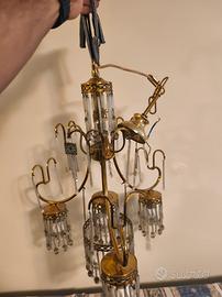 lampadario in ottone 