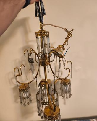 lampadario in ottone 