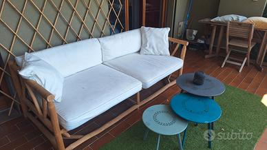 Divano da giardino in legno – ideale terrazza