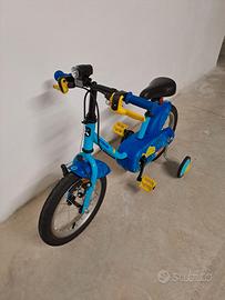 Bicicletta Bwin 14 pollici 3-5 anni + rotelle