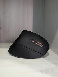 Mouse Verticale Ergonomico Bluetooth + 2.4G nero