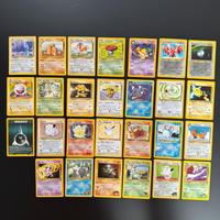 Lotto di 27 carte Pokemon rare