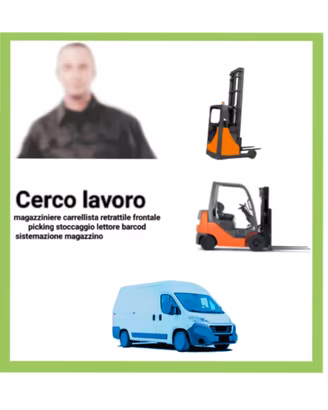 Carrellista pratico patentino operaio magazziniere