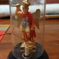 Statua San Michele Arcangelo Vintage anni '90 