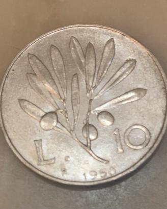 Moneta lire 10 1950
