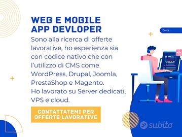 Sviluppatore Web e Programmatore App