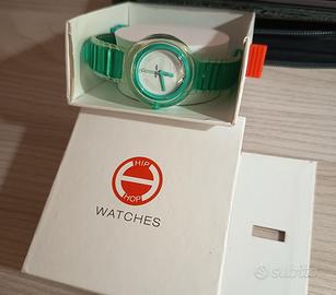 Orologio Hip Hop verde con scatola originale 