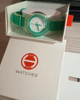 Orologio Hip Hop verde con scatola originale 