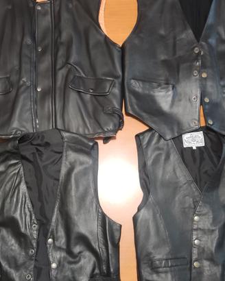 gilet in pelle 