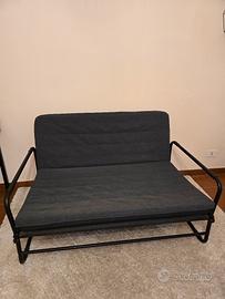 Divano Letto IKEA HAMMARN – Grigio Scuro / Nero

