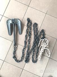 Ancora Hall 6kg zincata con catena