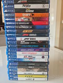 collezione giochi auto e moto ps4 originali