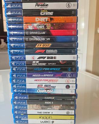 collezione giochi auto e moto ps4 originali