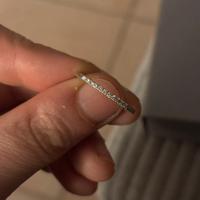 Anello oro bianco e diamantini
