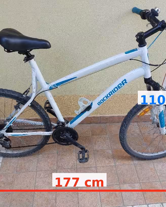 MTB Rockrider Btwin 26" bianca