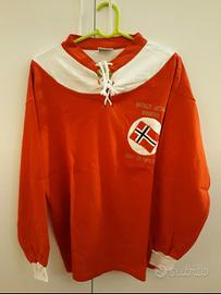 Maglia calcio retro della Norvegia anni '50.